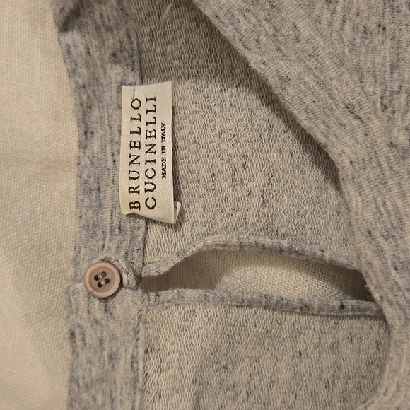 COPY - Brunello Cuccinelli Gray Long Sleeve Sweatshirt - Picture 3 of 7